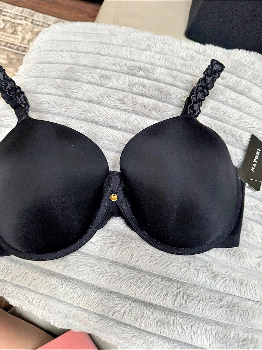 Natori Elevate High Impact Convertible Sports Bra Black 36DD